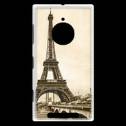 Coque Nokia Lumia 830 Tour Eiffel Vintage en noir et blanc