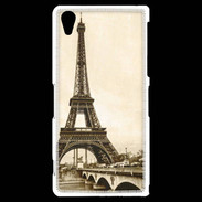 Coque Sony Xperia Z2 Tour Eiffel Vintage en noir et blanc
