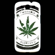 Coque Samsung Galaxy S3 Grunge stamp with marijuana leaf
