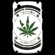 Coque Blackberry 8520 Grunge stamp with marijuana leaf