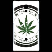 Coque Sony Xperia T Grunge stamp with marijuana leaf