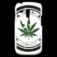 Coque Samsung Galaxy S3 Mini Grunge stamp with marijuana leaf