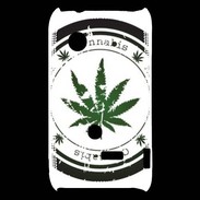 Coque Sony Xperia Typo Grunge stamp with marijuana leaf