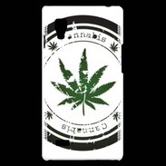 Coque LG Optimus L9 Grunge stamp with marijuana leaf