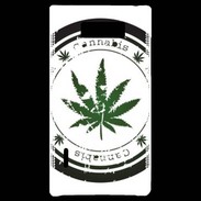 Coque LG Optimus L7 Grunge stamp with marijuana leaf
