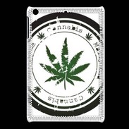 Coque iPadMini Grunge stamp with marijuana leaf