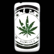 Coque Samsung Galaxy Ace3 Grunge stamp with marijuana leaf
