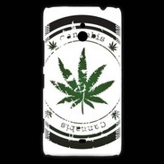Coque Nokia Lumia 1320 Grunge stamp with marijuana leaf