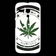 Coque Motorola G Grunge stamp with marijuana leaf