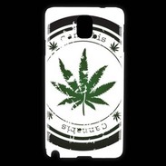 Coque Samsung Galaxy Note 3 Grunge stamp with marijuana leaf