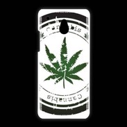 Coque HTC One Mini Grunge stamp with marijuana leaf