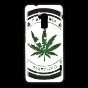 Coque HTC One Max Grunge stamp with marijuana leaf