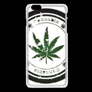 Coque iPhone 6Plus / 6Splus Grunge stamp with marijuana leaf