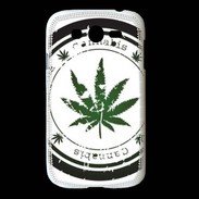 Coque Samsung Galaxy Grand Grunge stamp with marijuana leaf