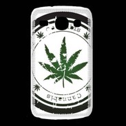 Coque Samsung Galaxy Core Grunge stamp with marijuana leaf