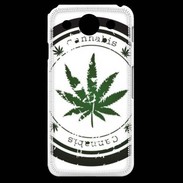 Coque LG G Pro Grunge stamp with marijuana leaf