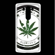 Coque LG G3 Grunge stamp with marijuana leaf