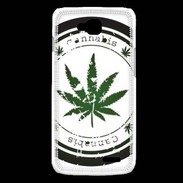 Coque LG L90 Grunge stamp with marijuana leaf