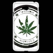 Coque LG L70 Grunge stamp with marijuana leaf