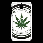 Coque HTC Desire 510 Grunge stamp with marijuana leaf