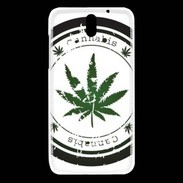 Coque HTC Desire 610 Grunge stamp with marijuana leaf