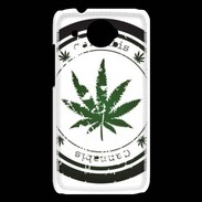 Coque HTC Desire 601 Grunge stamp with marijuana leaf