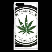 Coque Huawei Ascend G6 Grunge stamp with marijuana leaf