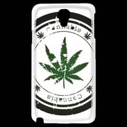 Coque Samsung Galaxy Note 3 Light Grunge stamp with marijuana leaf