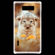 Coque LG Optimus L7 Lionceau d'Afrique