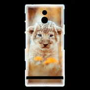 Coque Sony Xperia P Lionceau d'Afrique