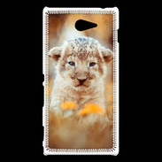 Coque Sony Xperia M2 Lionceau d'Afrique