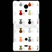 Coque Sony Xperia T La vie en chat 750