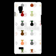 Coque LG Optimus L9 La vie en chat 750