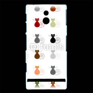 Coque Sony Xperia P La vie en chat 750