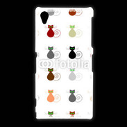 Coque Sony Xpéria Z1 La vie en chat 750