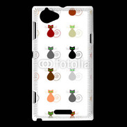 Coque Sony Xperia L La vie en chat 750