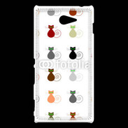 Coque Sony Xperia M2 La vie en chat 750
