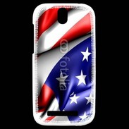 Coque HTC One SV Drapeau USA 750