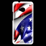 Coque HTC One Drapeau USA 750