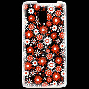 Coque LG P990 Fond motif floral 750 