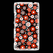 Coque Nokia Lumia 1320 Fond motif floral 750 