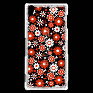Coque Sony Xperia Z3 Fond motif floral 750 