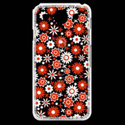 Coque LG G Pro Fond motif floral 750 