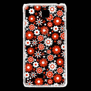Coque LG F5 Fond motif floral 750 