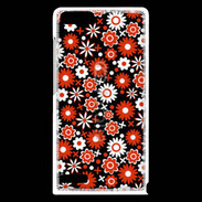 Coque Huawei Ascend G6 Fond motif floral 750 