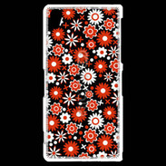 Coque Sony Xperia Z2 Fond motif floral 750 