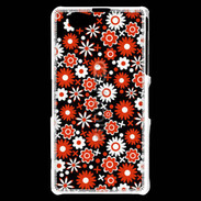 Coque Sony Xperia Z1 Compact Fond motif floral 750 