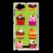 Coque Sony Xperia L Vintage Cupcake 760