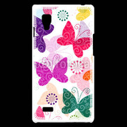Coque LG Optimus L9 Fond papillon fashion 75