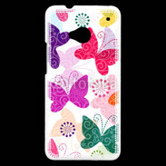 Coque HTC One Fond papillon fashion 75